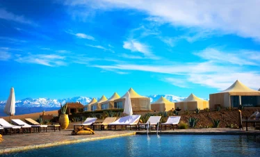 view over high atlas mountains: Marrakech holiday
