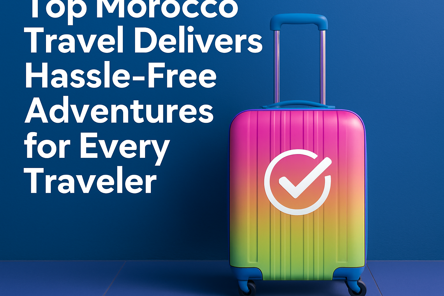 a colorful suitcase with wheels