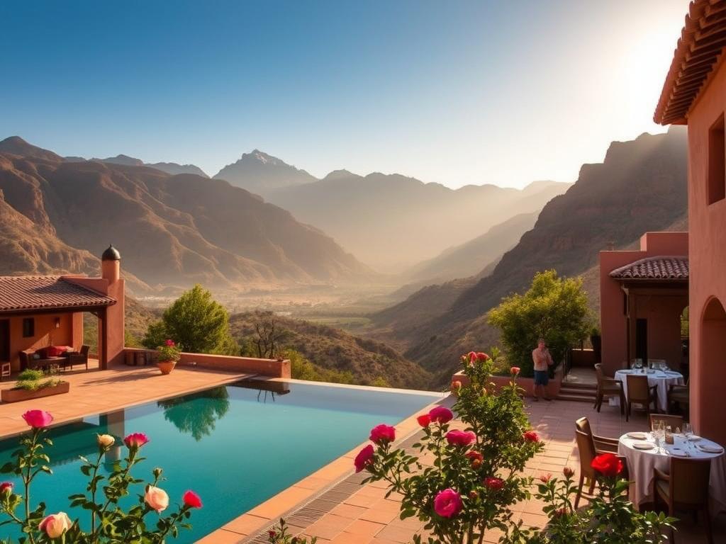 Kasbah Tamadot luxury retreat in Atlas Mountains