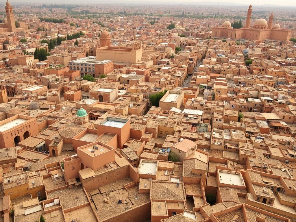 The historic medina of Fes with its ancient architecture and narrow streets