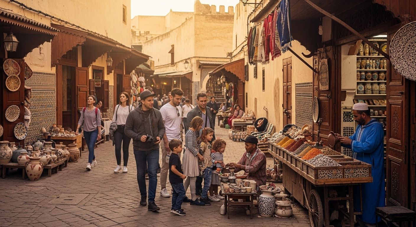 fes medina street life