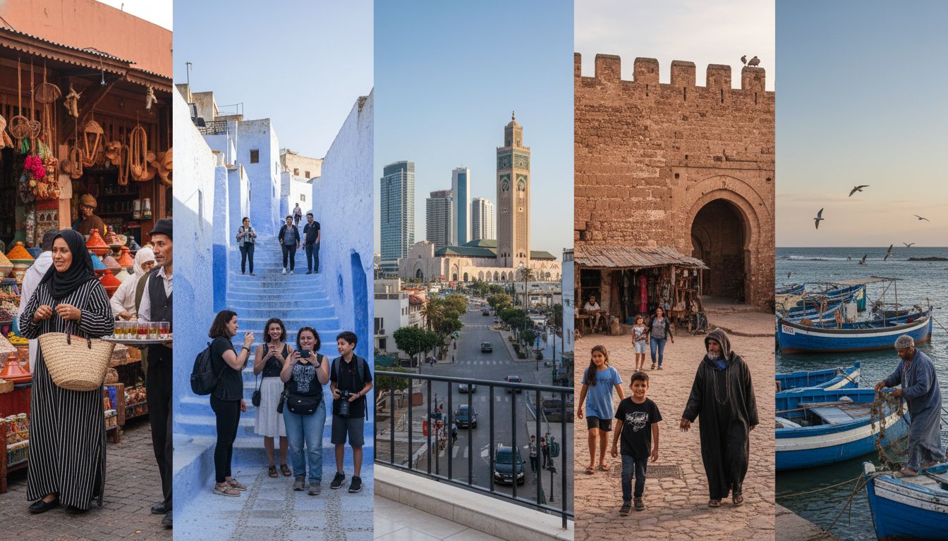 Moroccan cityscapes collage